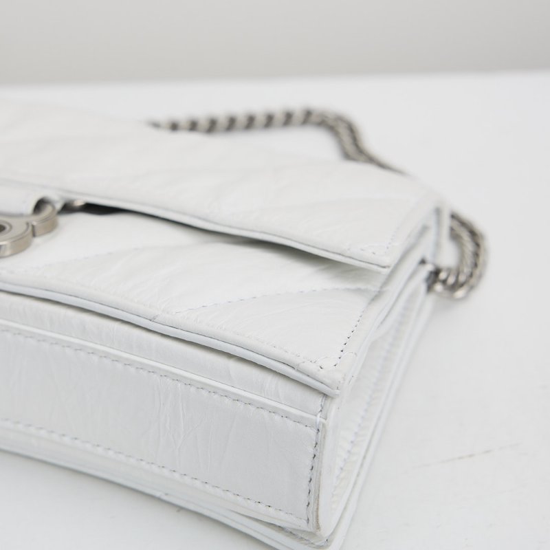 二手Balenciaga crush xs 沙漏包/白-9