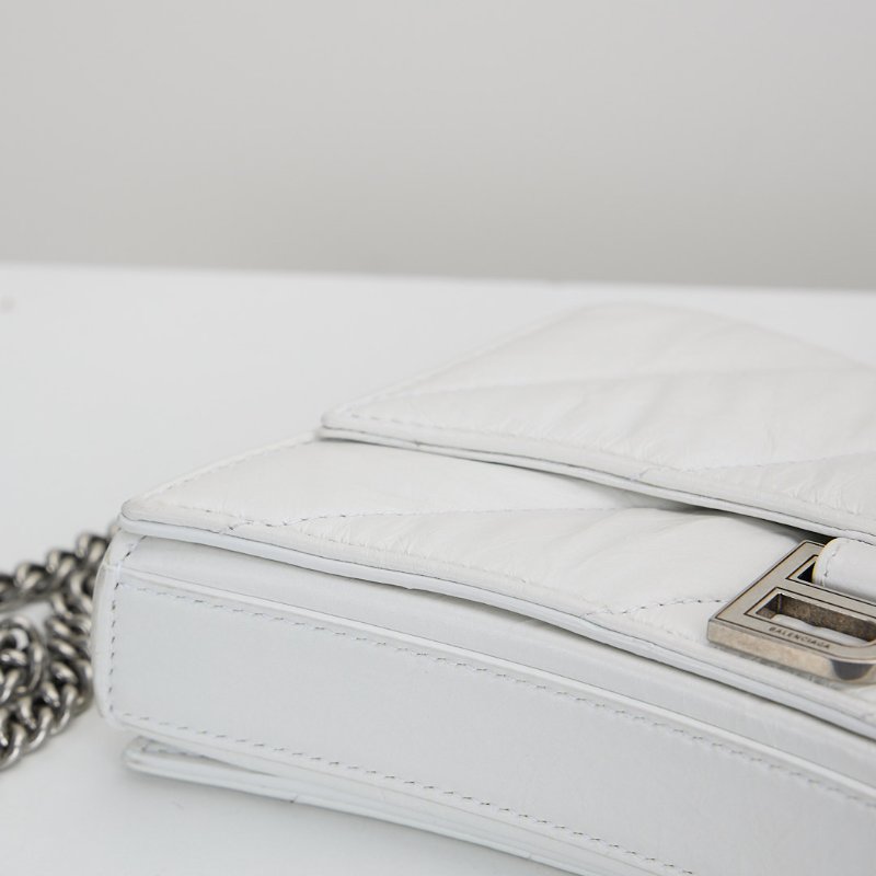 二手Balenciaga crush xs 沙漏包/白-10