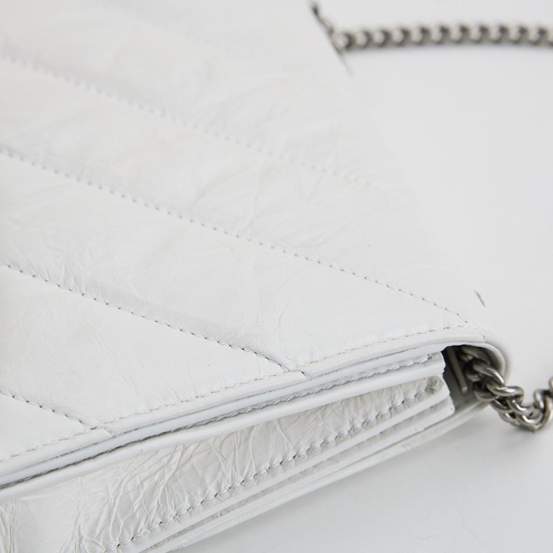 二手Balenciaga crush xs 沙漏包/白-13