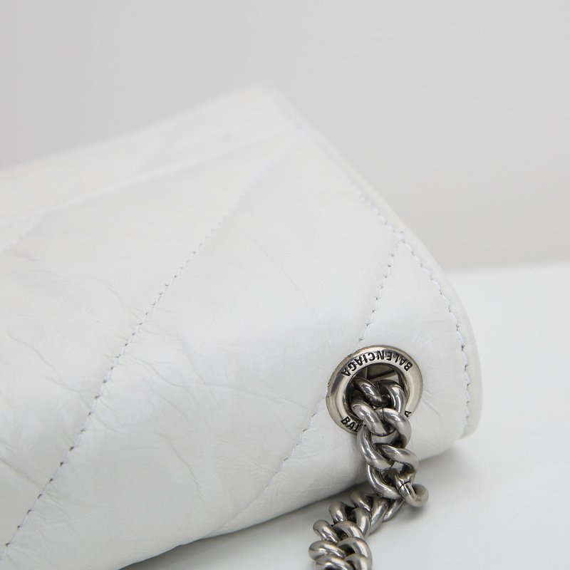 二手Balenciaga crush xs 沙漏包/白-15