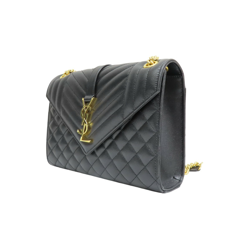 黑色牛皮 Envelope Medium Chain 肩背包 487206【SAINT LAURENT YSL 聖羅蘭】 487206-2