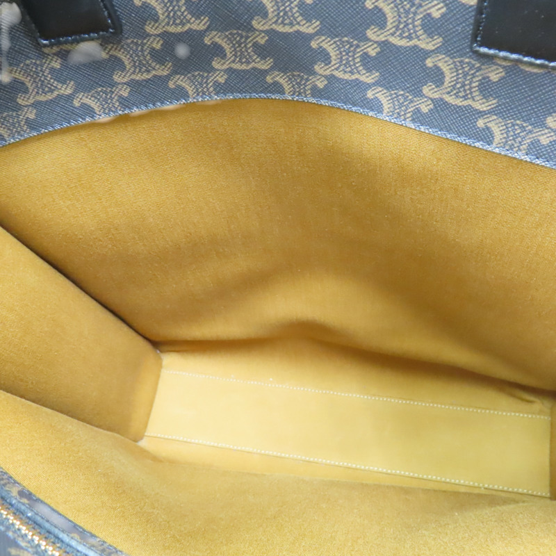 棕色 Triomphe帆布 Cabas 老花琴譜包 Medium Vertical Cabas 兩用包【CELINE 賽琳】 194432-6