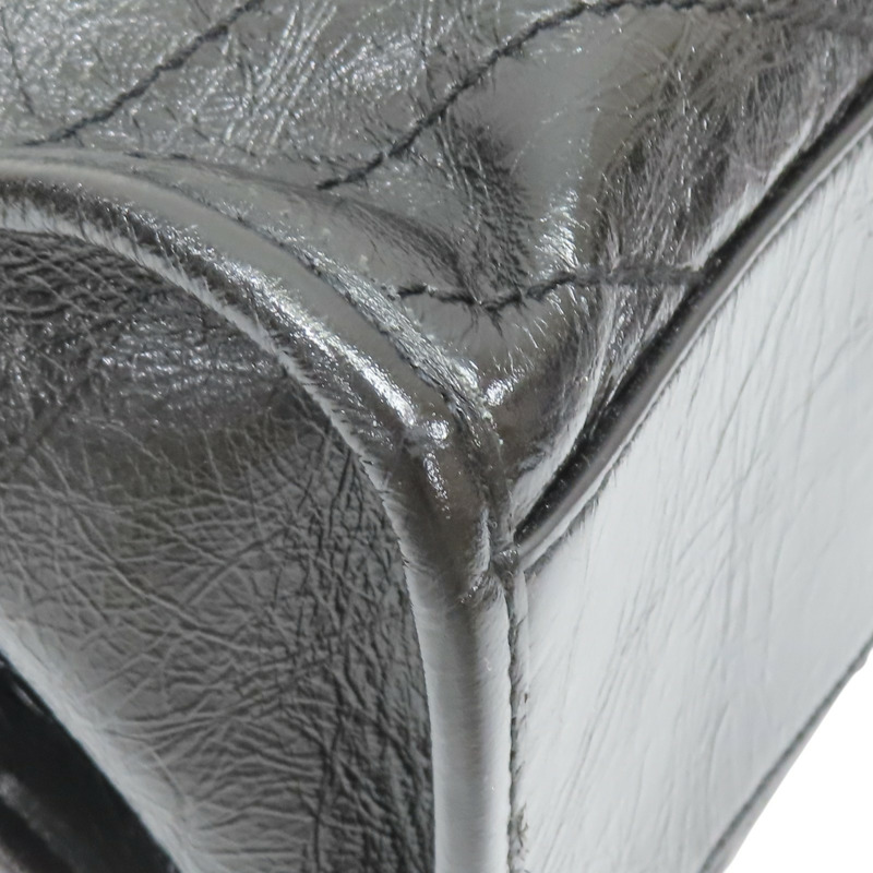 黑色 牛皮 NIKI復古皮革購物袋 肩背包【SAINT LAURENT YSL 聖羅蘭】 589951-10