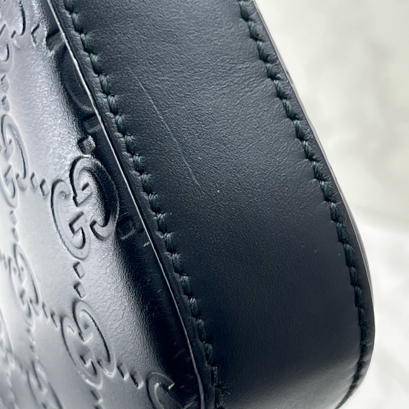 💗香緹國際精品💗 679 Gucci 黑壓紋肩背包 無磨損 內裡乾淨-3