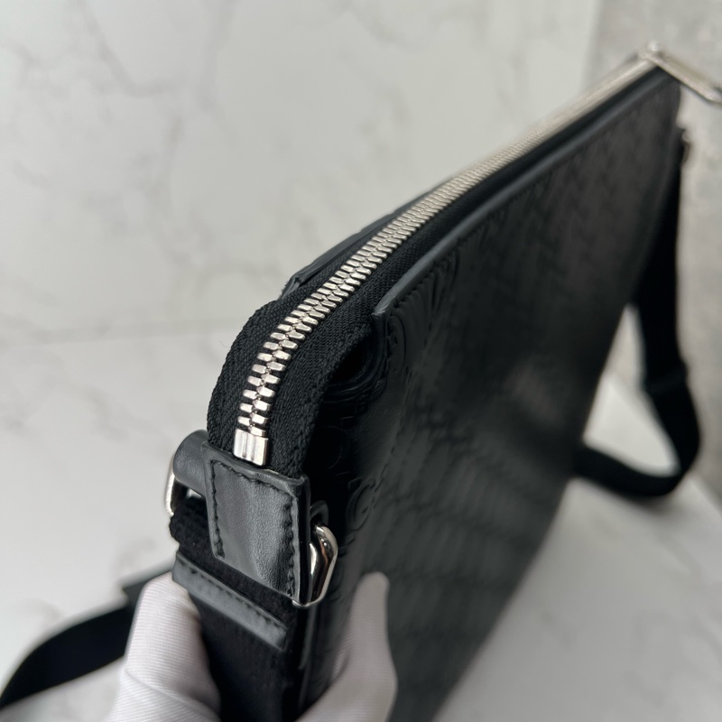 💗香緹國際精品💗 679 Gucci 黑壓紋肩背包 無磨損 內裡乾淨-7