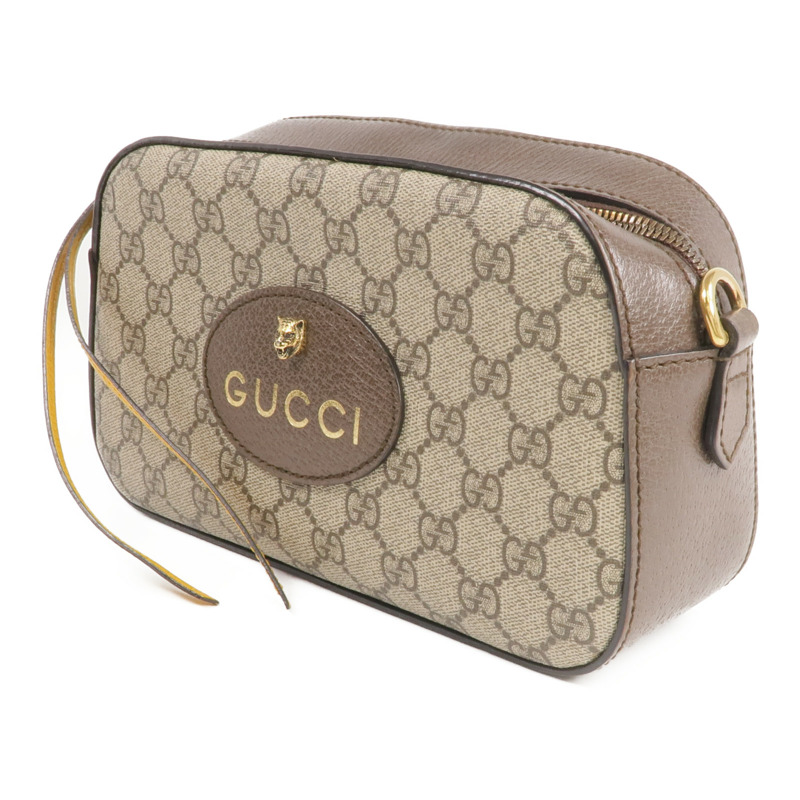 GUCCI 塗層帆布Neo Vintage GG Supreme金扣肩背袋-1