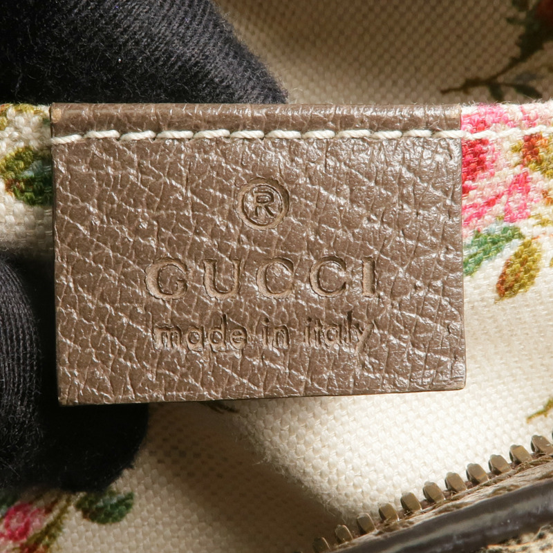 GUCCI 塗層帆布Neo Vintage GG Supreme金扣肩背袋-5