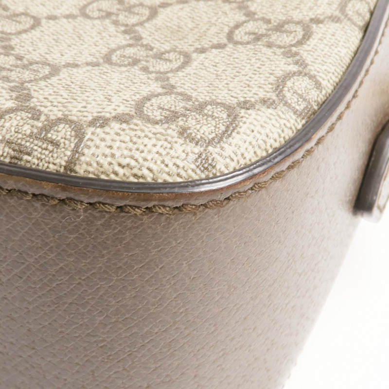 GUCCI 塗層帆布Neo Vintage GG Supreme金扣肩背袋-14