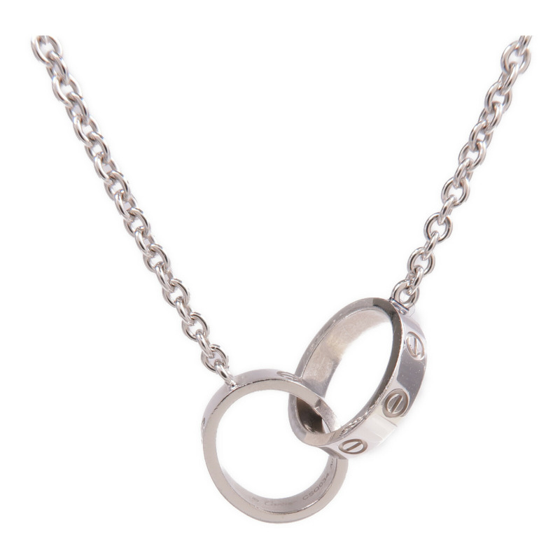 CARTIER 18K白金Love Pendant項鍊-2