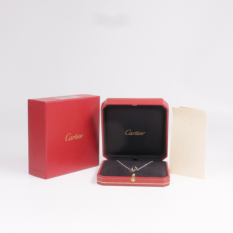 CARTIER 18K白金Love Pendant項鍊-8