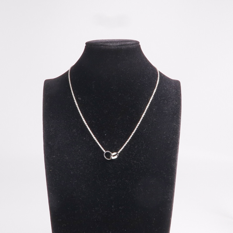 CARTIER 18K白金Love Pendant項鍊-9