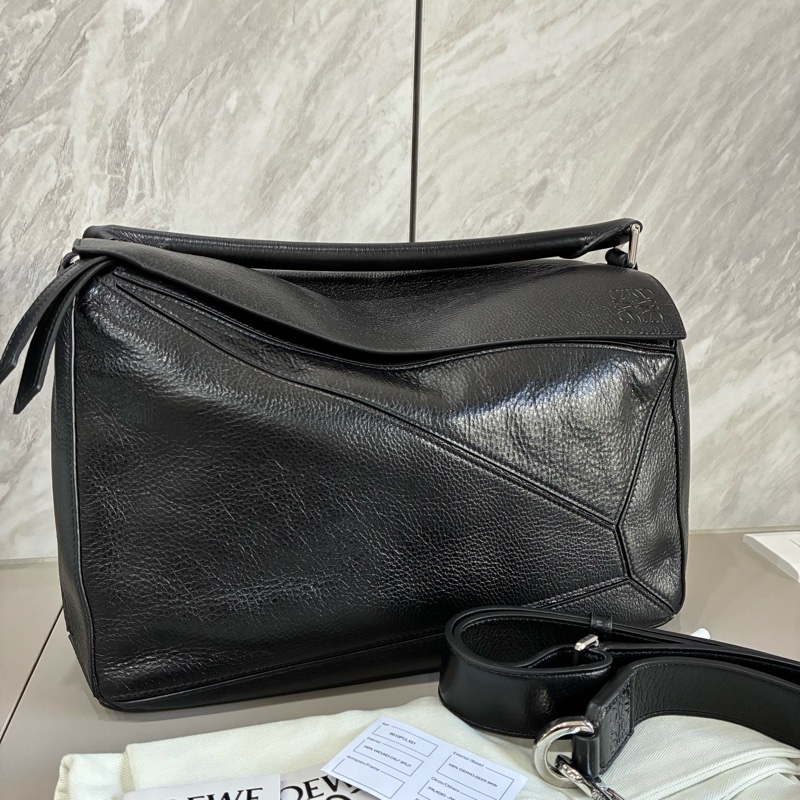 Loewe Puzzle 大號 黑色 大號男包 型男-0