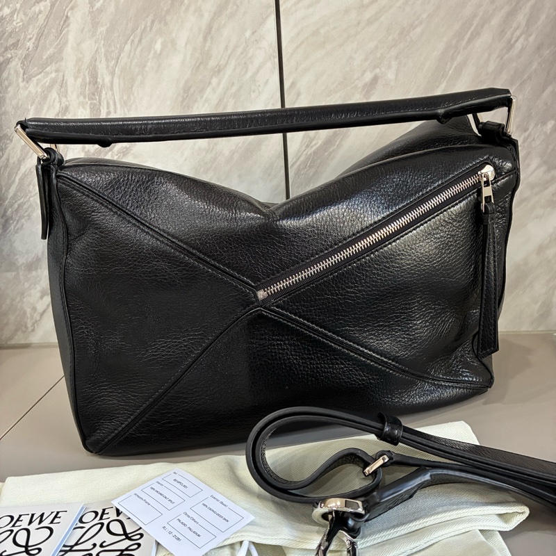 Loewe Puzzle 大號 黑色 大號男包 型男-3