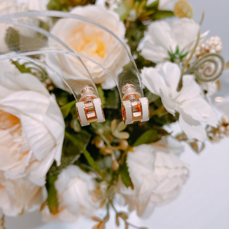 TW4599 Hermes愛馬仕 迷你H雙拼色耳環 Mini Pop H Earrings-4