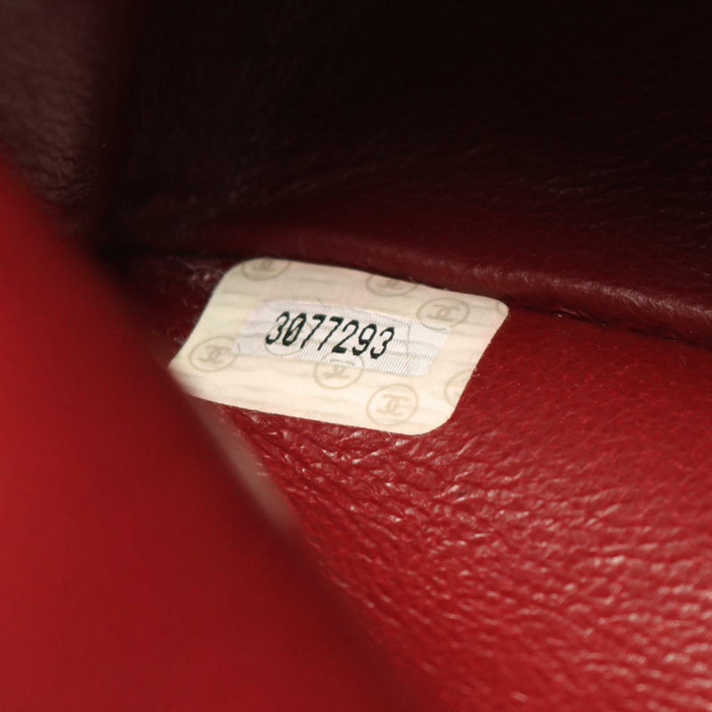 香奈兒 (CHANEL) Matelasse W 翻蓋鏈條單肩背包，羊皮材質，黑色，二手，金色五金-4