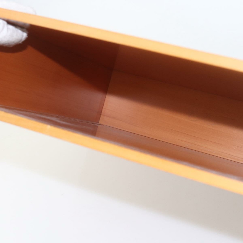 【日本直送】愛馬仕大型木質辦公桌盒 米色 正品 158716M-10