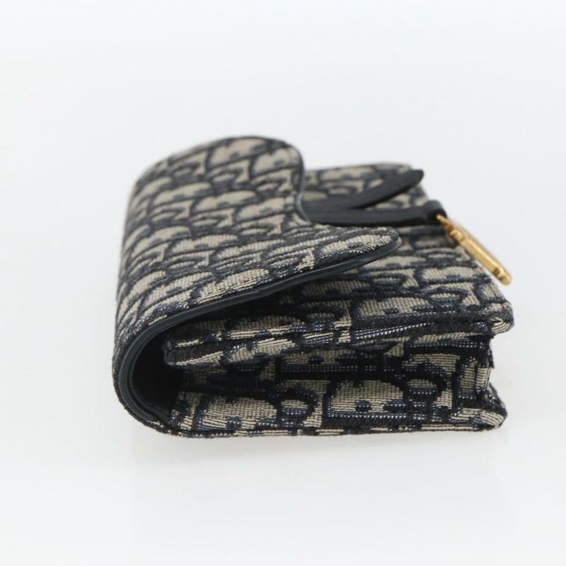 【日本直送】Christian Dior Trotter帆布馬鞍腰包 海軍藍 金色 正品 bs31962-2