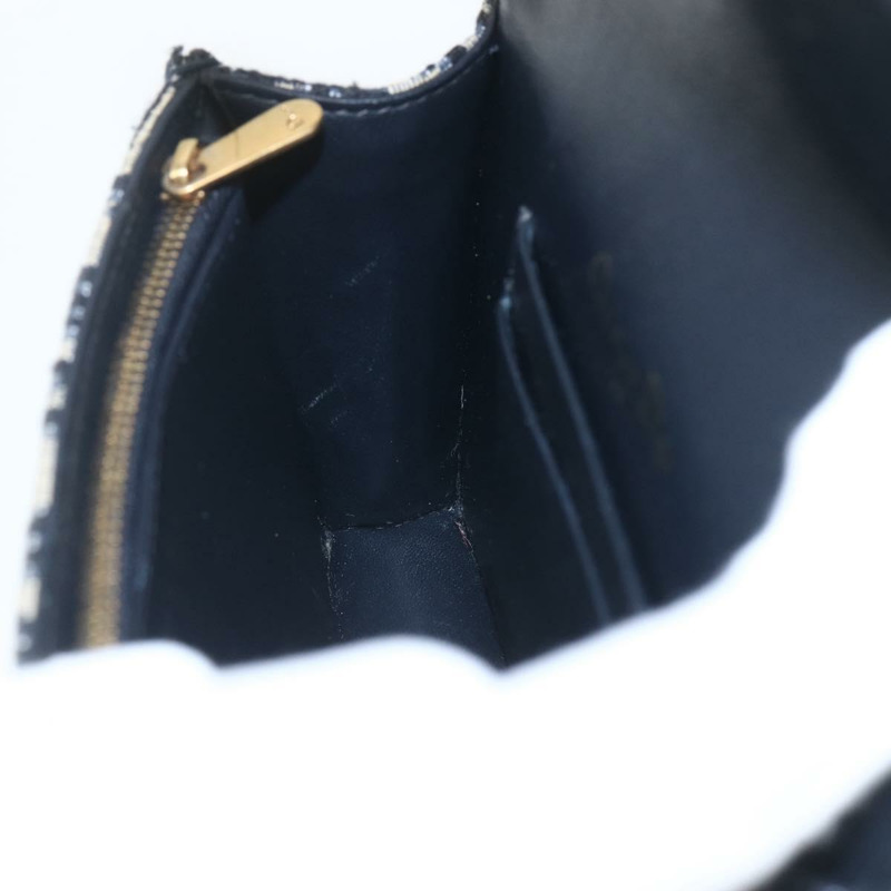 【日本直送】Christian Dior Trotter帆布馬鞍腰包 海軍藍 金色 正品 bs31962-16