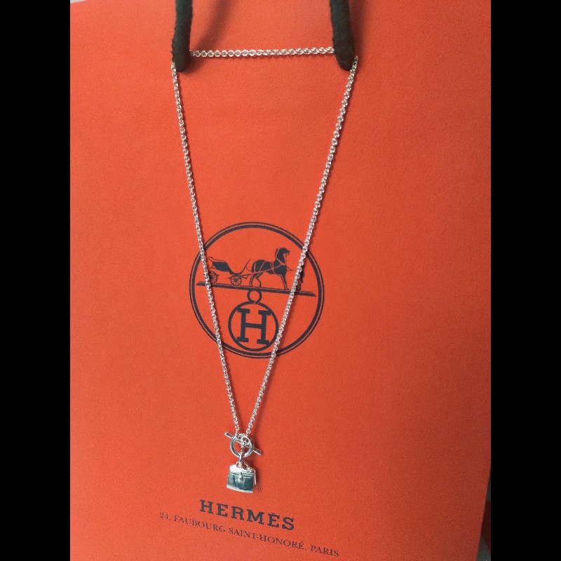 Hermes 925 銀凱莉項鍊-1