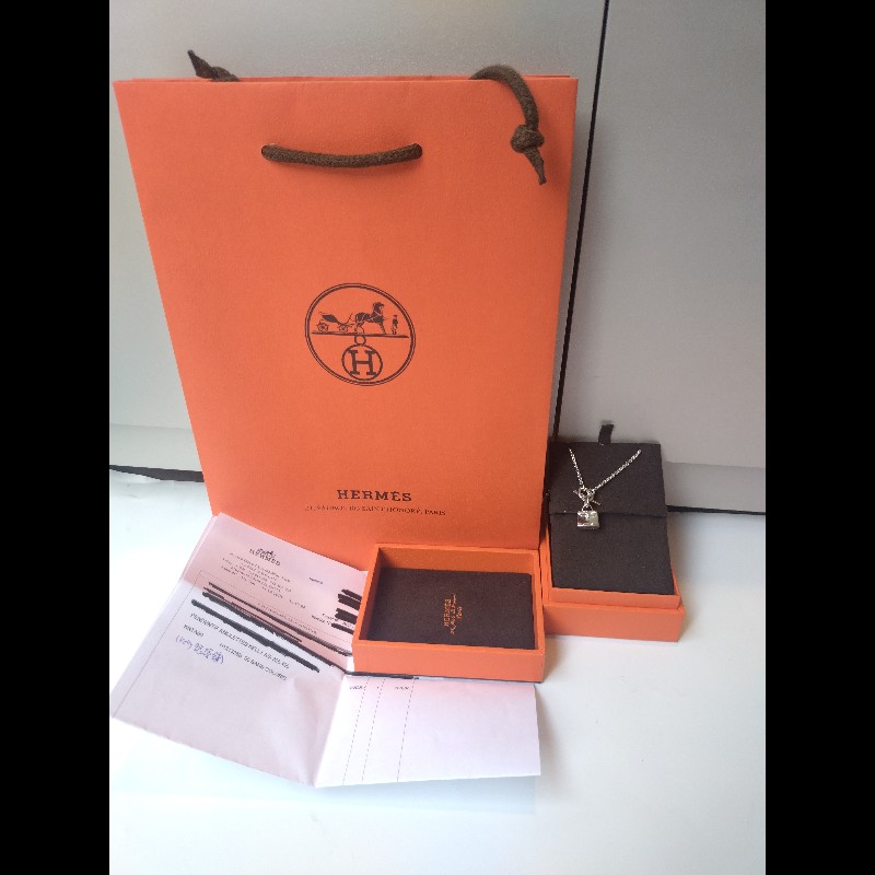 Hermes 925 銀凱莉項鍊-2