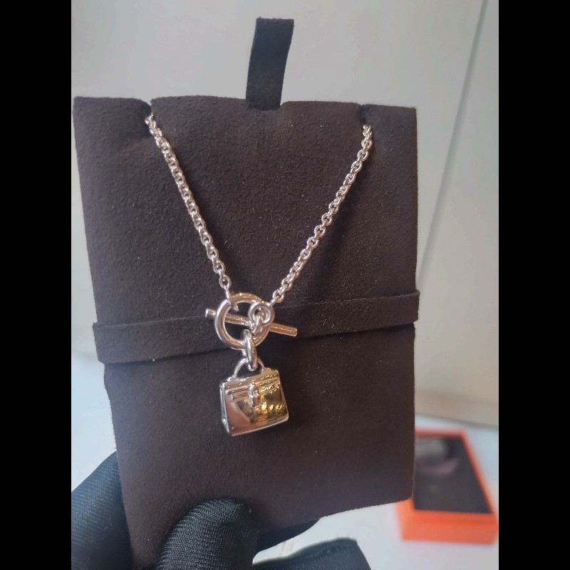 Hermes 925 銀凱莉項鍊-4