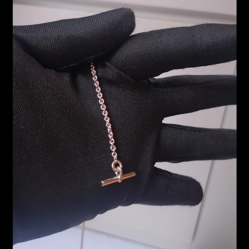 Hermes 925 銀凱莉項鍊-10