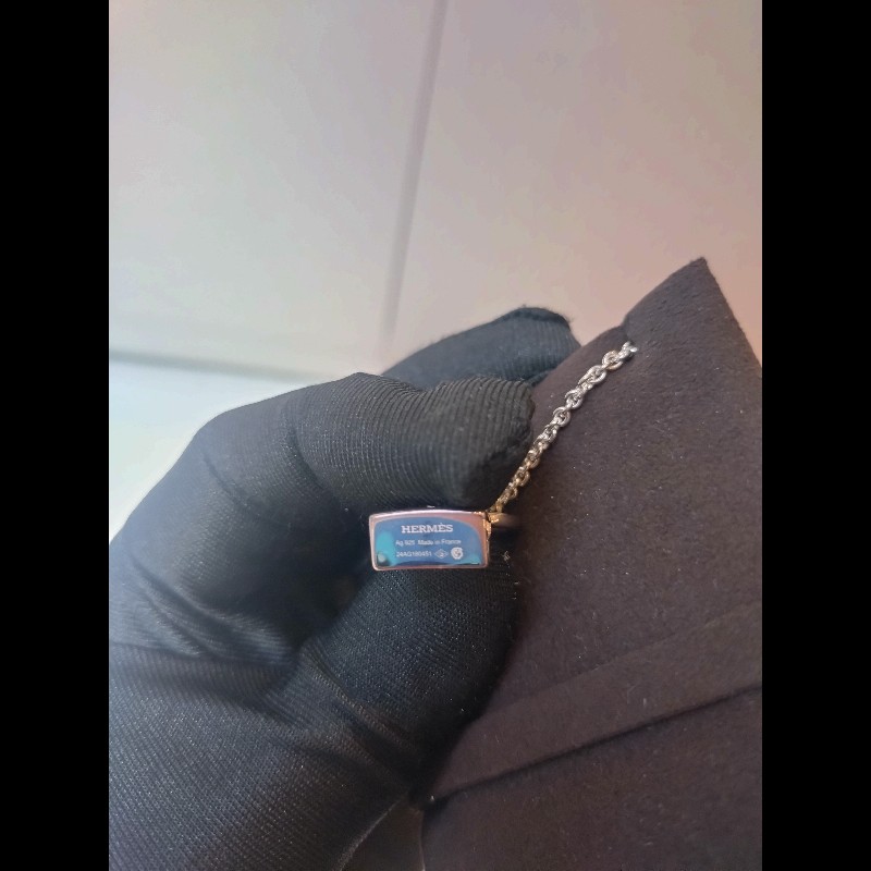 Hermes 925 銀凱莉項鍊-11