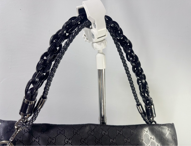 Gucci 黑色酷炫肩背包-4