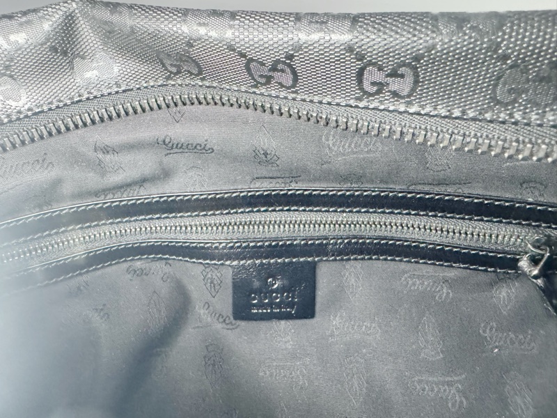 Gucci 黑色酷炫肩背包-12