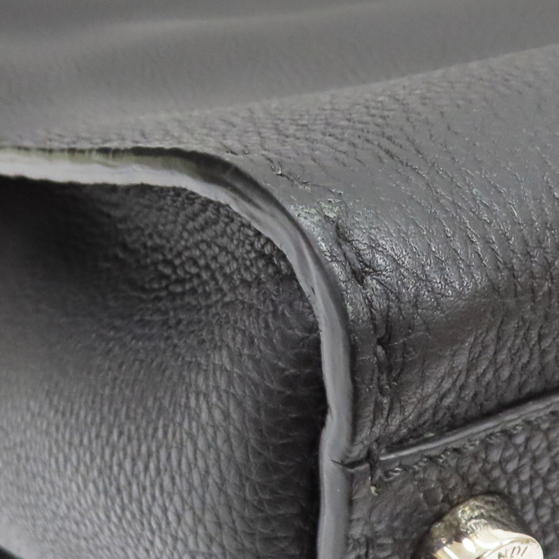 黑色牛皮 小怪獸 Peekaboo 兩用包 銀扣【FENDI 芬迪】 7VA388-14