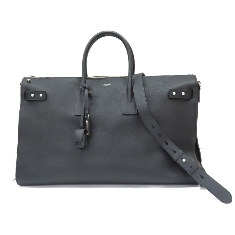 黑色 牛皮 Sac De Jour 48h 旅行袋 兩用包【SAINT LAURENT YSL 聖羅蘭】 480584-0