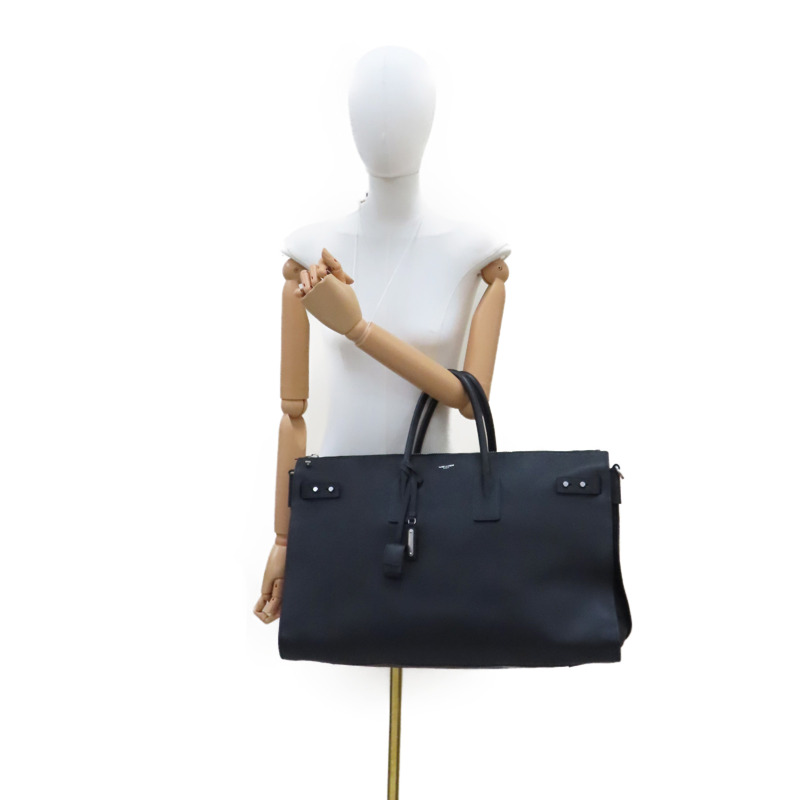 黑色 牛皮 Sac De Jour 48h 旅行袋 兩用包【SAINT LAURENT YSL 聖羅蘭】 480584-9