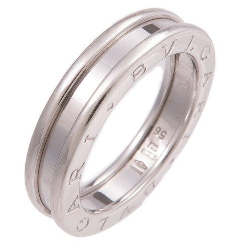 BVLGARI 18K白金B-Zero1 1 Band Ring戒指Bvlgari#56/US#7.5