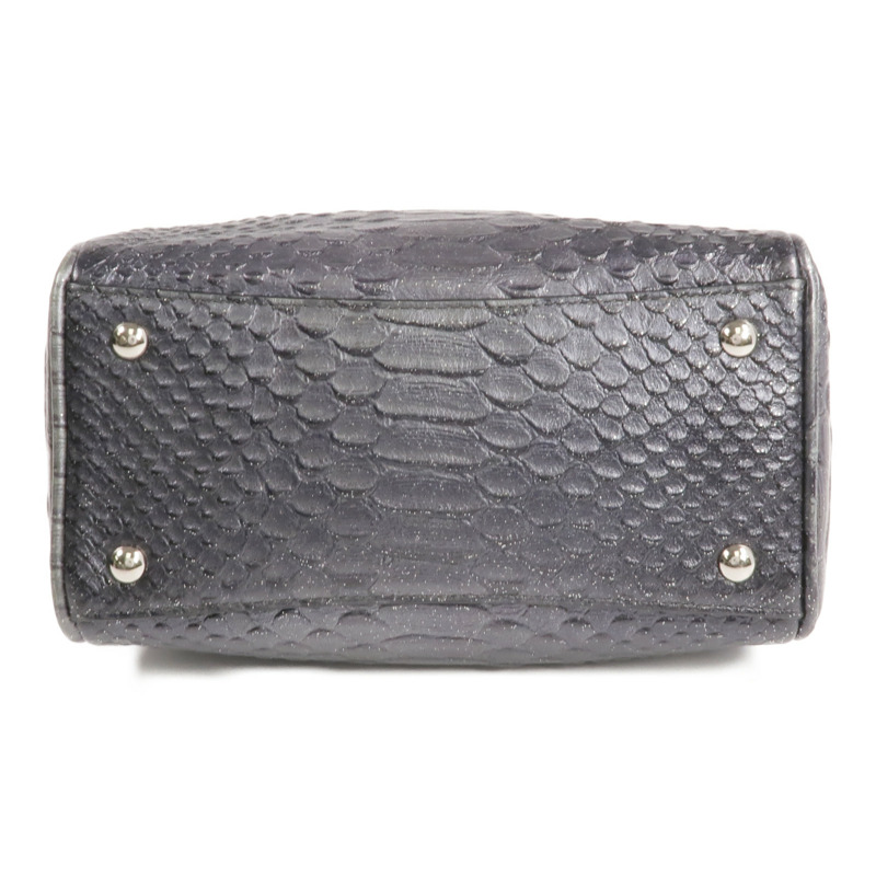 COACH 牛皮皮革2 Way Shoulder Bag銀扣手挽肩背兩用袋-3