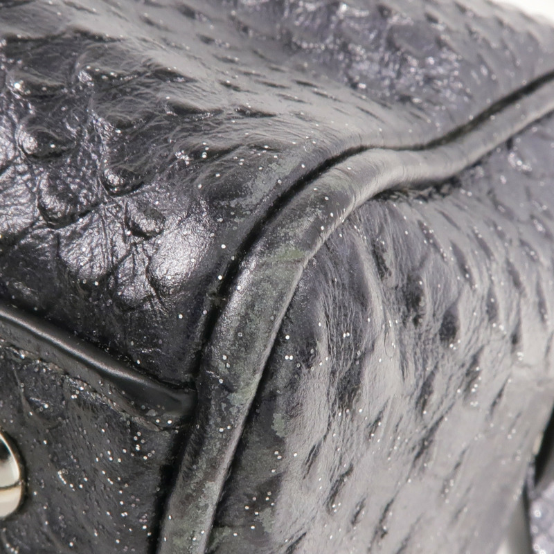 COACH 牛皮皮革2 Way Shoulder Bag銀扣手挽肩背兩用袋-8