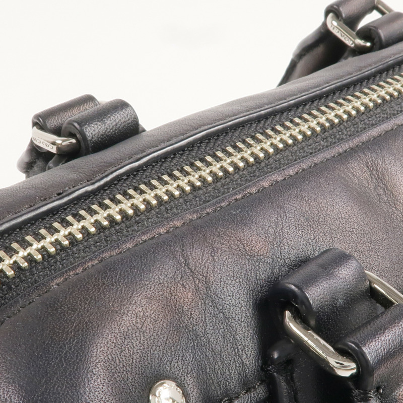 COACH 牛皮皮革2 Way Shoulder Bag銀扣手挽肩背兩用袋-15