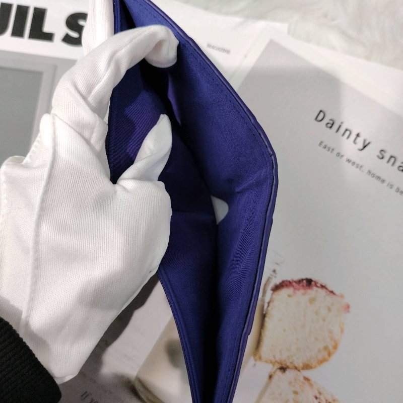 Bottega Ventea 紫色短銀包-3