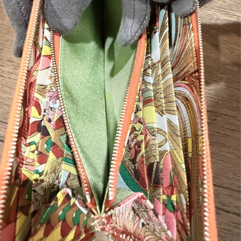 Hermes 絲巾長夾 Epsom Y 刻-4