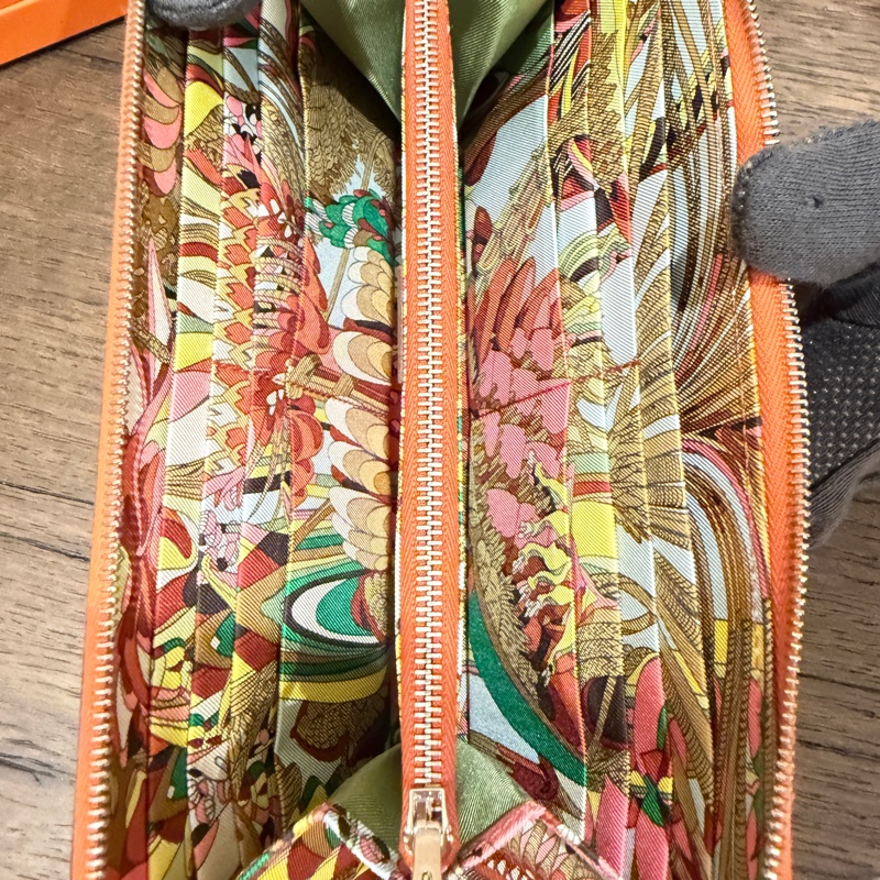 Hermes 絲巾長夾 Epsom Y 刻-13