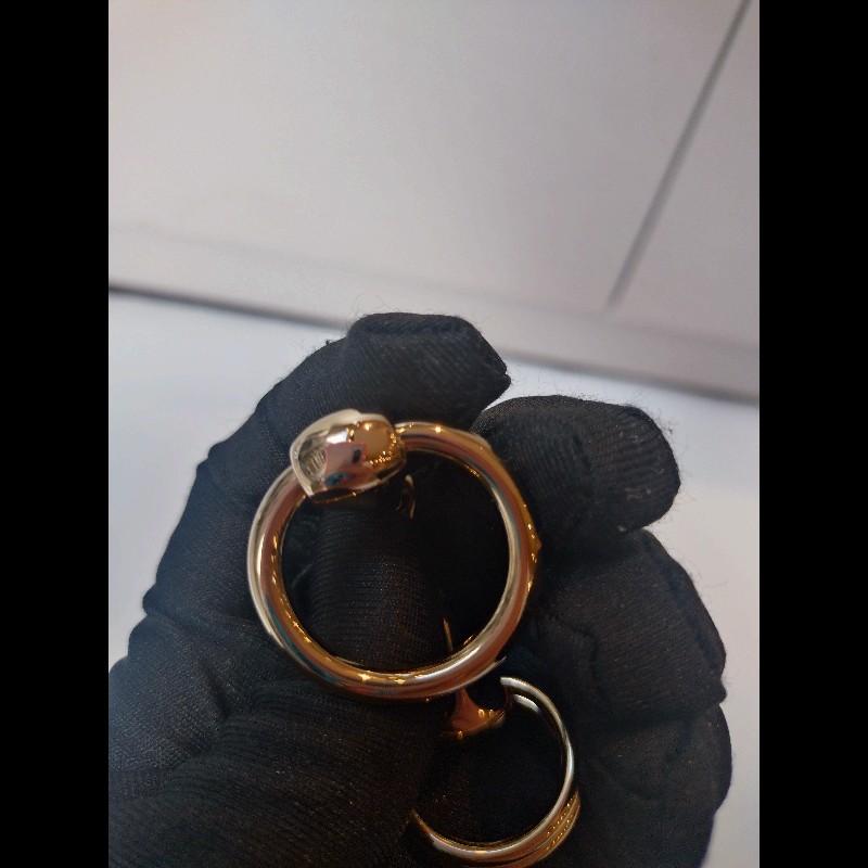 Hermes 淡金三環絲巾釦 Mors 90-4