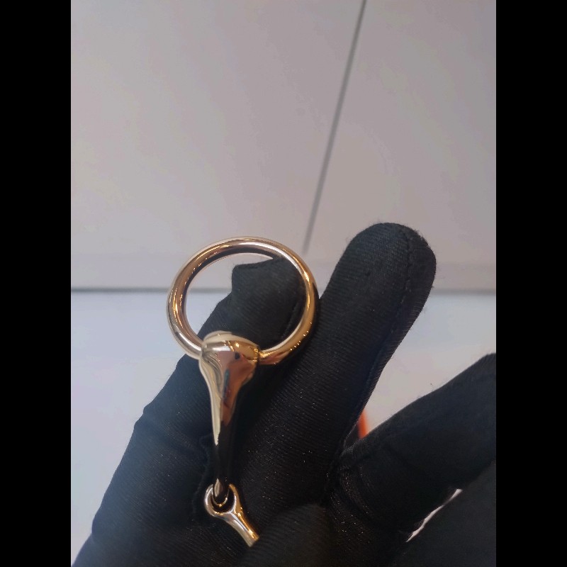 Hermes 淡金三環絲巾釦 Mors 90-5