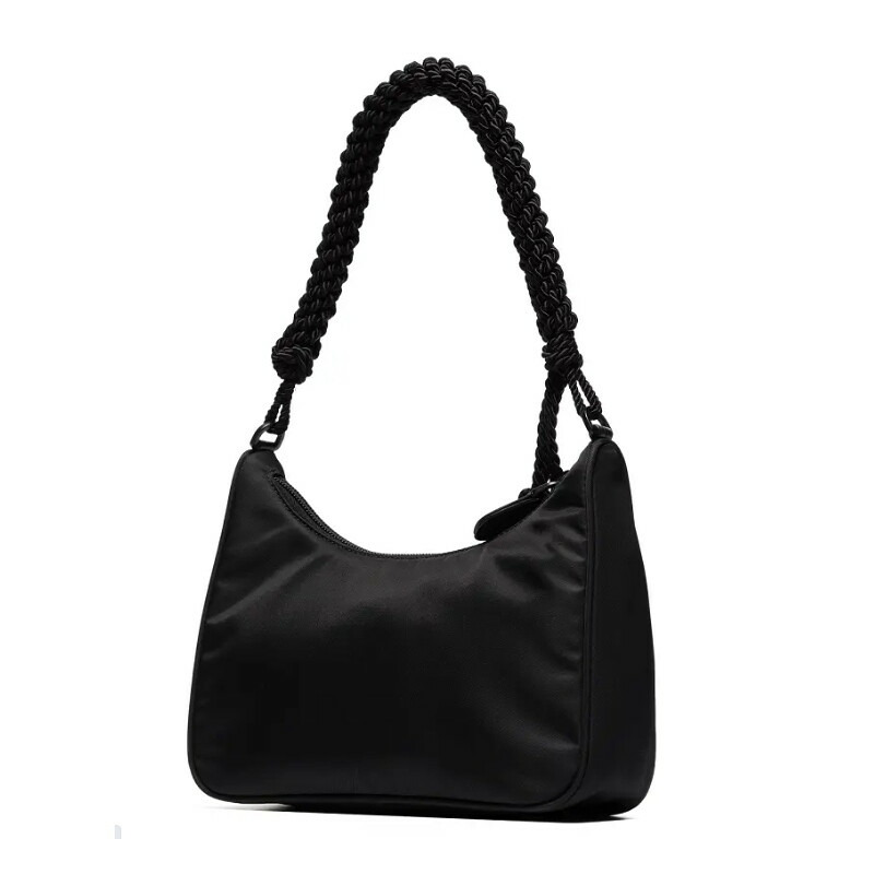 PRADA 復刻版石花 1BC204 V4FO 2DJL 黑色-5