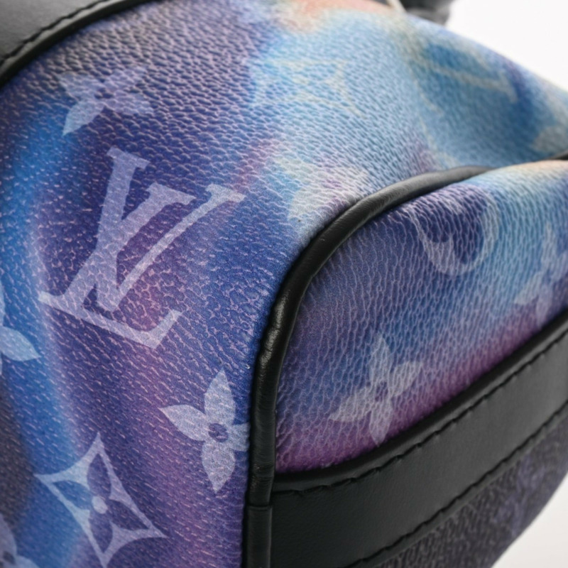 路易威登 Monogram Sunset Keepall XS 多色 M80953 男女通用帆布手提包，A級，二手，Ginzo-6