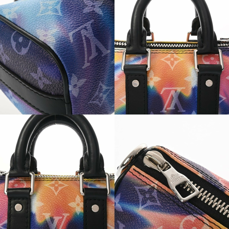 路易威登 Monogram Sunset Keepall XS 多色 M80953 男女通用帆布手提包，A級，二手，Ginzo-9