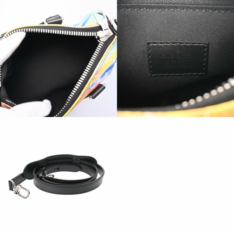 路易威登 Monogram Sunset Keepall XS 多色 M80953 男女通用帆布手提包，A級，二手，Ginzo-10