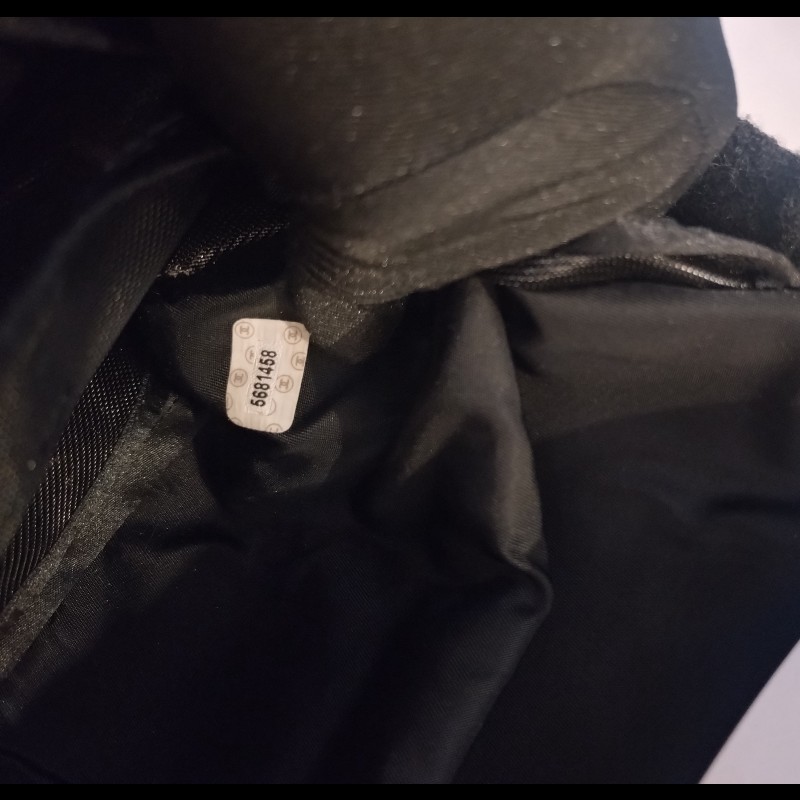 Chanel 絕版硬殼灰布手提包-21
