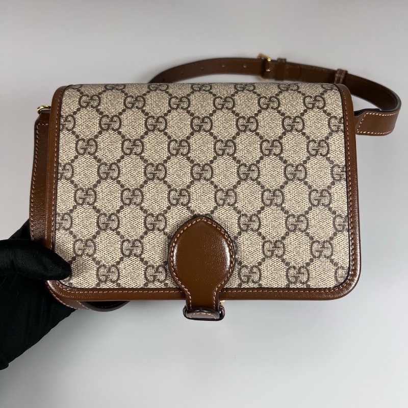 GUCCI 671620 老花掀蓋方包-1