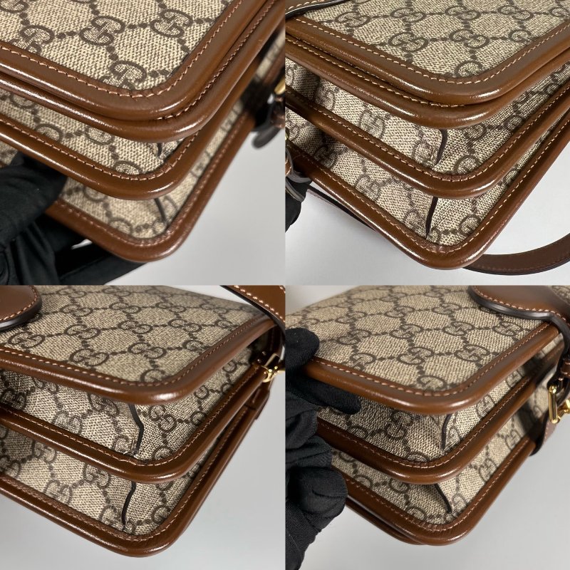 GUCCI 671620 老花掀蓋方包-7
