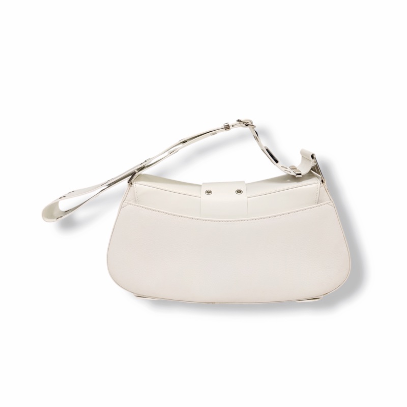 🍒 Dior 白色金屬扣肩背包/Y2K 款 2F251225-2-3