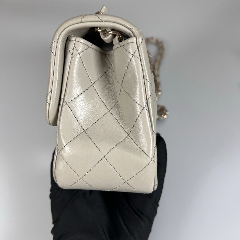 CHANEL CF17 鼠尾草綠方胖 A35200/晶片款-3